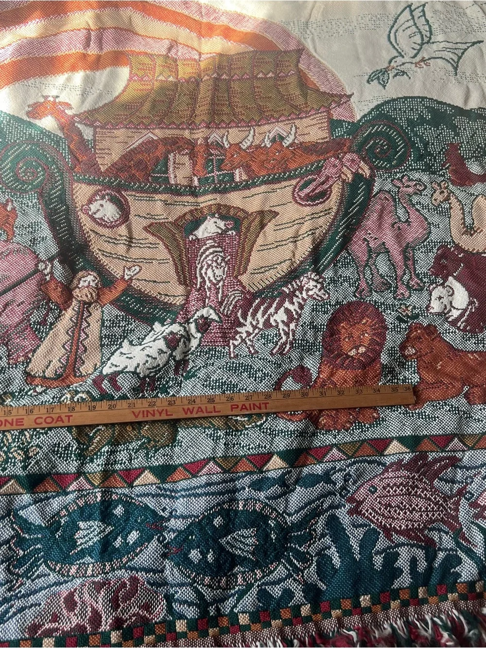 Noah's Ark Woven Throw Blanket in Multicolor